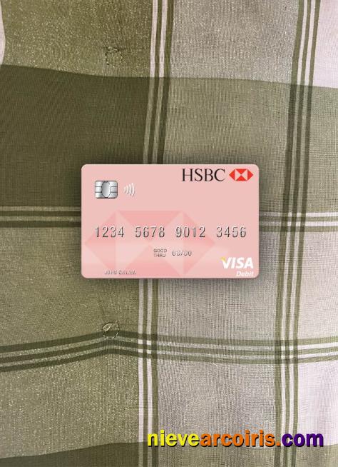 Uruguay HSBC Bank visa dbeit card photolook
